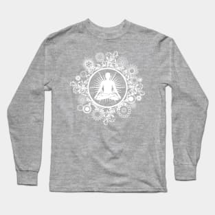 Inner Being - white silhouette Long Sleeve T-Shirt